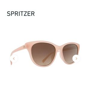 NEW SPY+ Glasses Spritzer blush pink black lens cat-eye sunglasses
